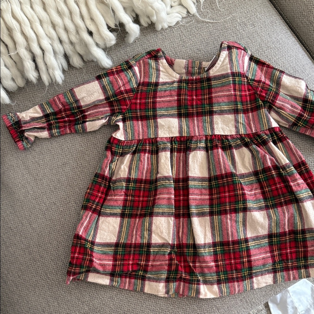 Hanna Andersson Plaid/Christmas/Holiday Dress- Size 2T